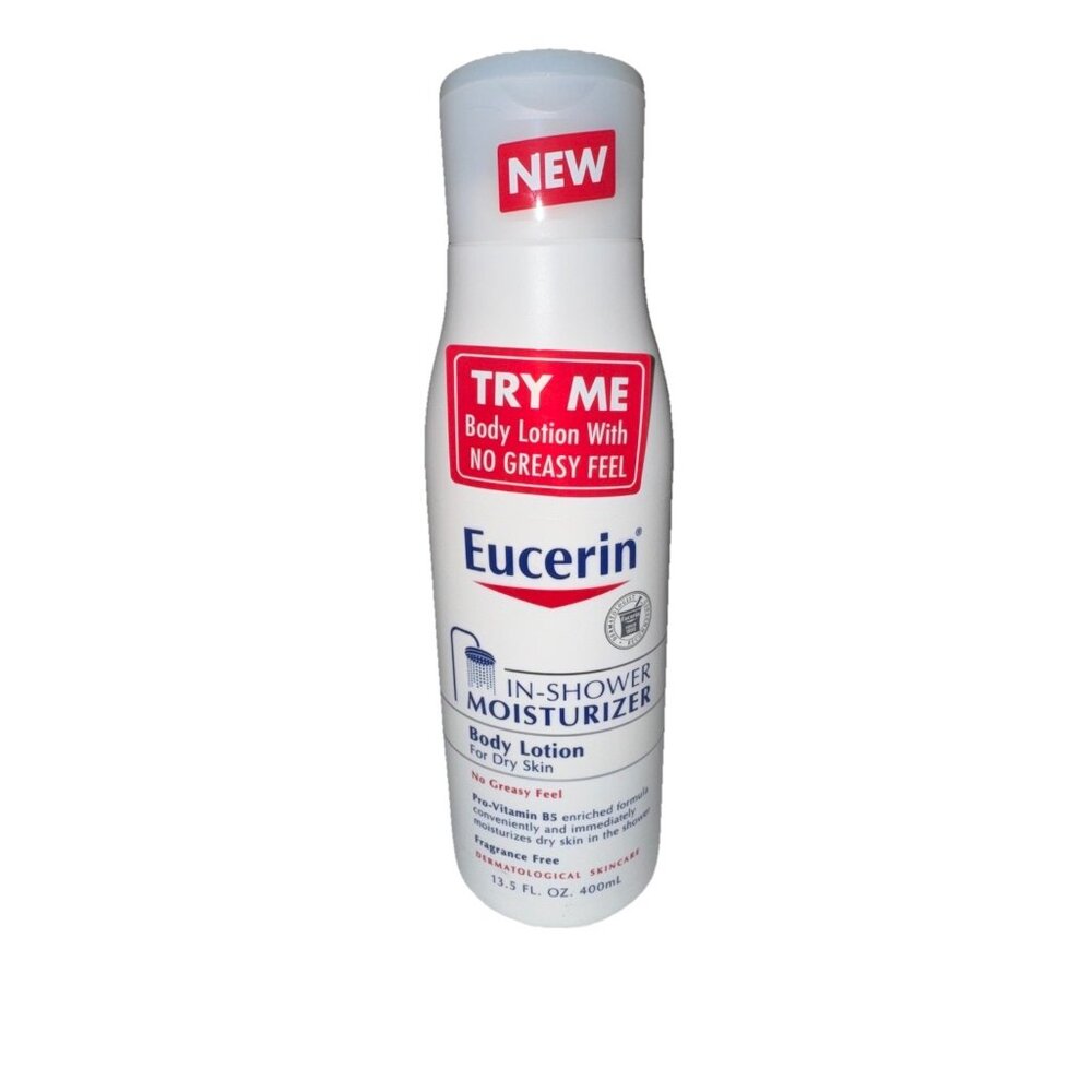 Eucerin In-Shower Moisturizer Body Lotion For Dry Skin 13.5 Fl. Oz. Fragrance-Fr